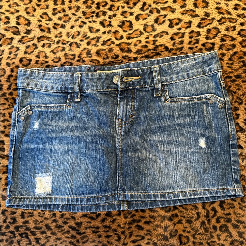Wishbone brand denim mini skirt